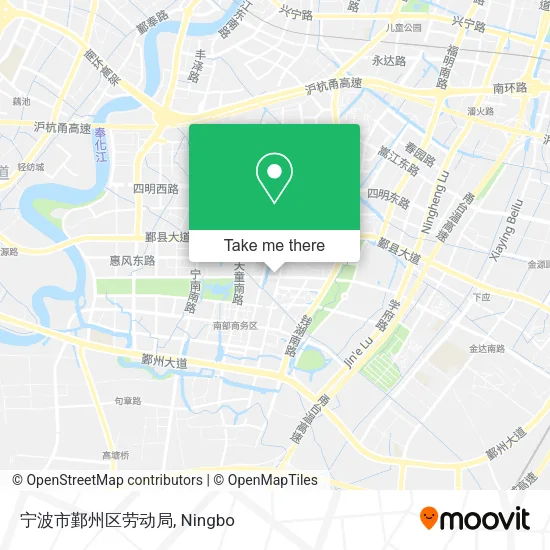宁波市鄞州区劳动局 map