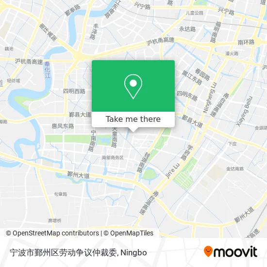 宁波市鄞州区劳动争议仲裁委 map