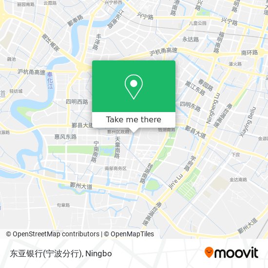 东亚银行(宁波分行) map