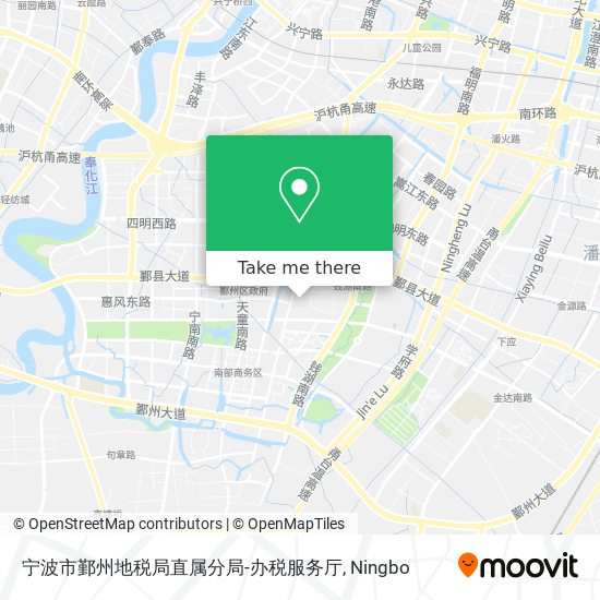 宁波市鄞州地税局直属分局-办税服务厅 map