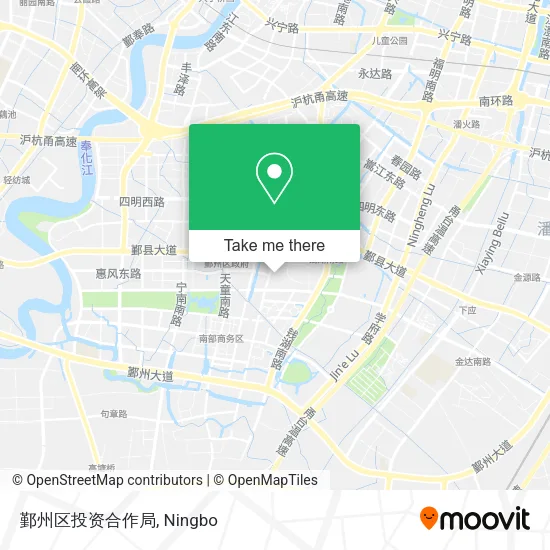鄞州区投资合作局 map