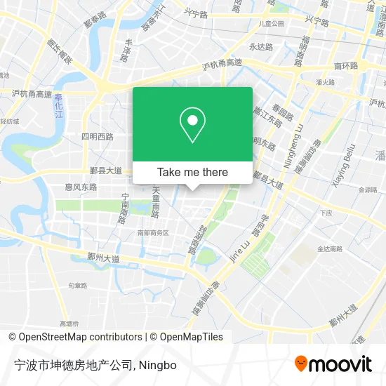 宁波市坤德房地产公司 map