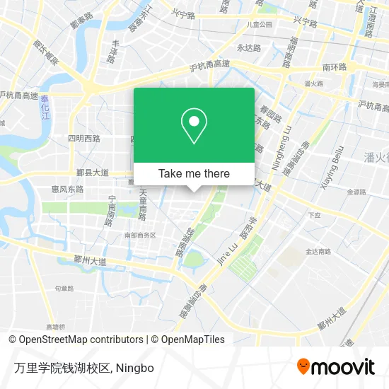 万里学院钱湖校区 map