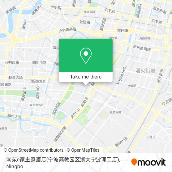 南苑e家主题酒店(宁波高教园区浙大宁波理工店) map