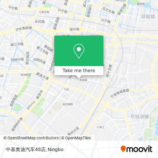 中基奥迪汽车4S店 map