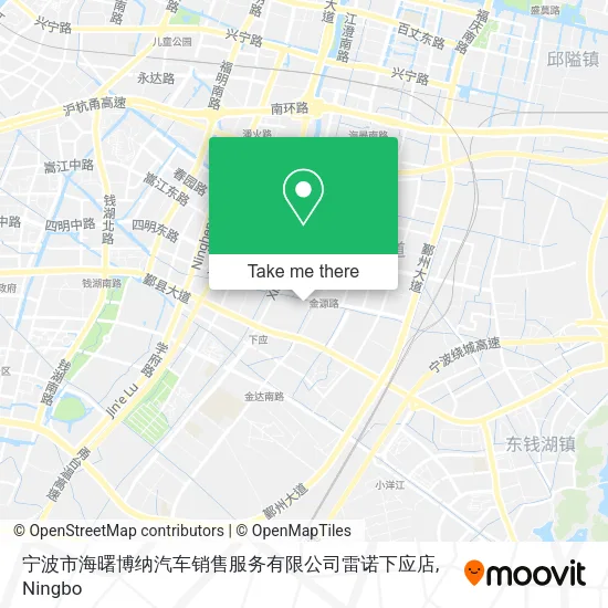 宁波市海曙博纳汽车销售服务有限公司雷诺下应店 map
