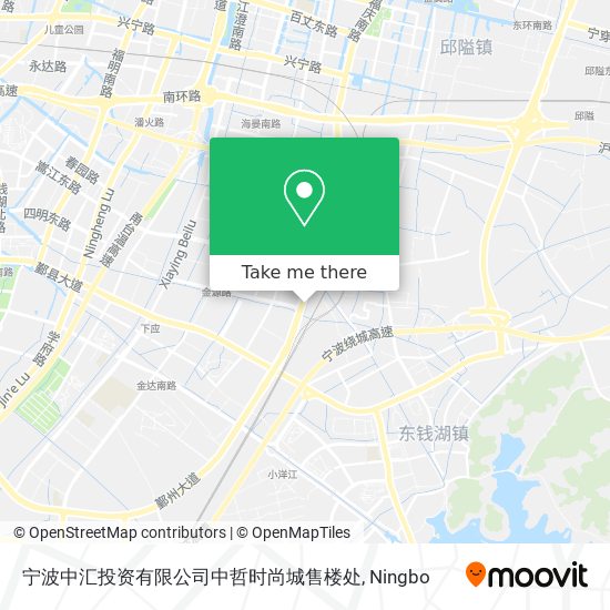 宁波中汇投资有限公司中哲时尚城售楼处 map