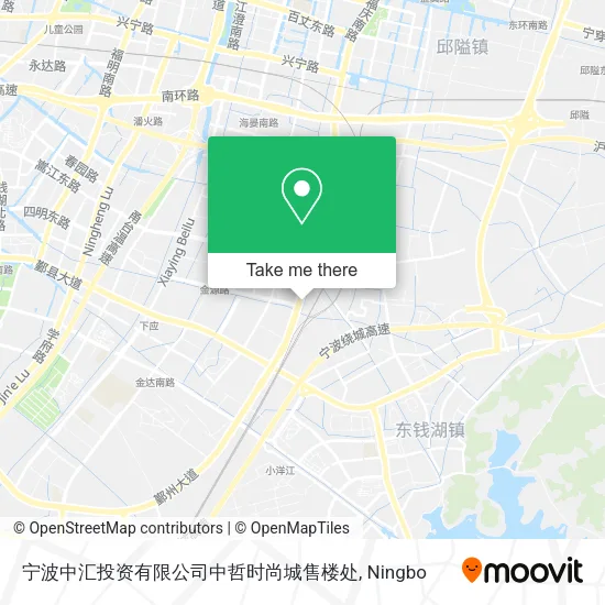 宁波中汇投资有限公司中哲时尚城售楼处 map