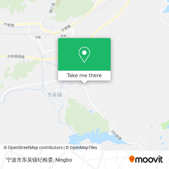 宁波市东吴镇纪检委 map