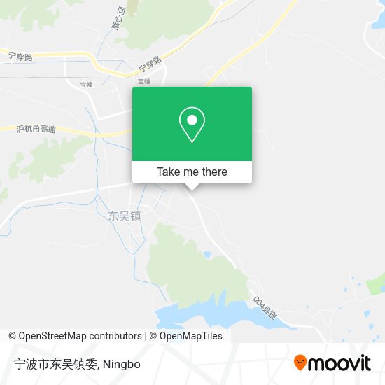 宁波市东吴镇委 map