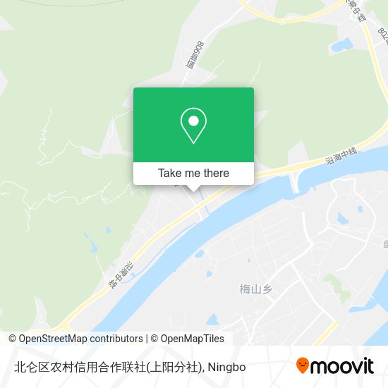 北仑区农村信用合作联社(上阳分社) map