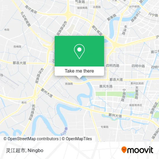 灵江超市 map