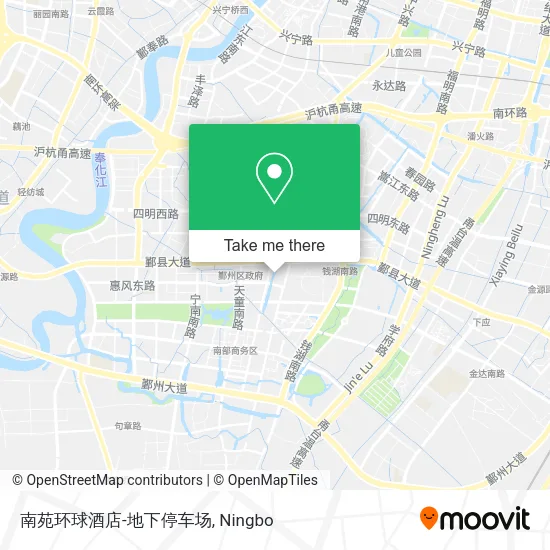 南苑环球酒店-地下停车场 map