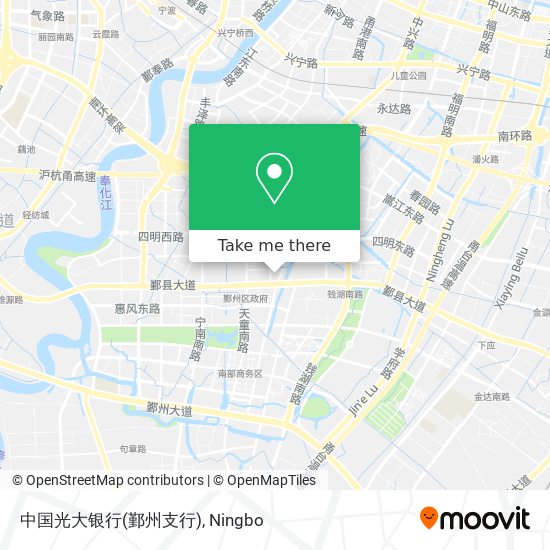 中国光大银行(鄞州支行) map
