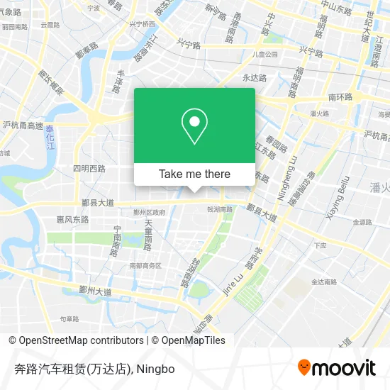 奔路汽车租赁(万达店) map