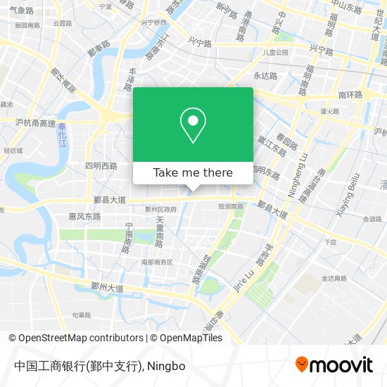 中国工商银行(鄞中支行) map
