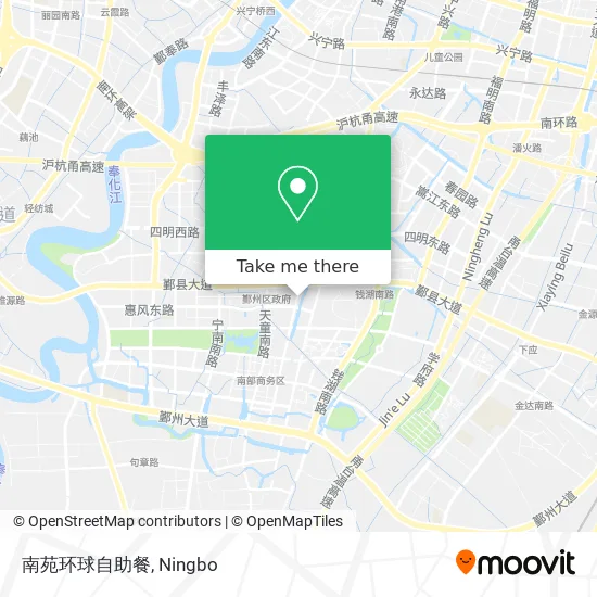 南苑环球自助餐 map