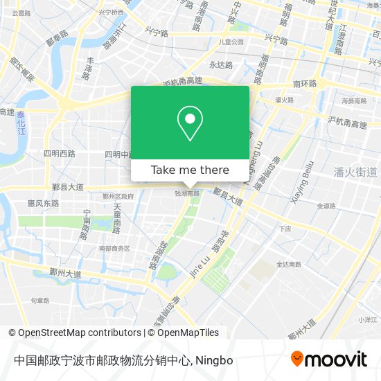 中国邮政宁波市邮政物流分销中心 map