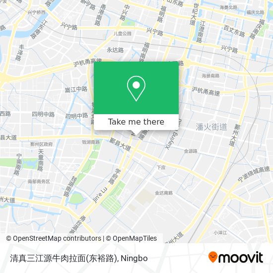清真三江源牛肉拉面(东裕路) map