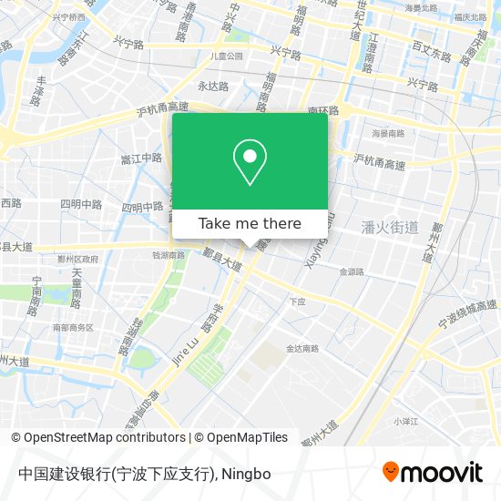 中国建设银行(宁波下应支行) map