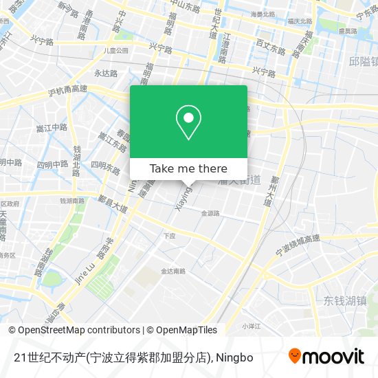 21世纪不动产(宁波立得紫郡加盟分店) map