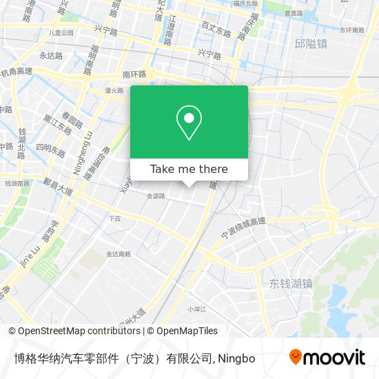 博格华纳汽车零部件（宁波）有限公司 map