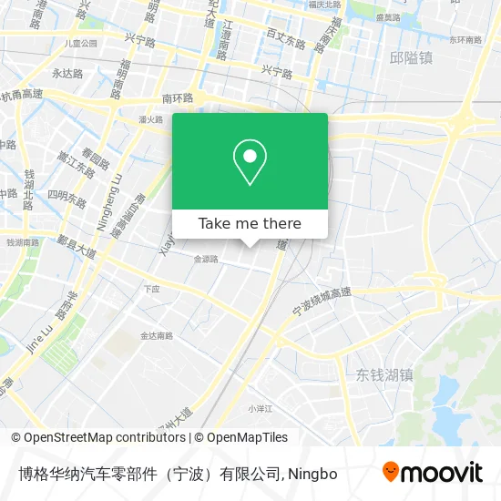 博格华纳汽车零部件（宁波）有限公司 map