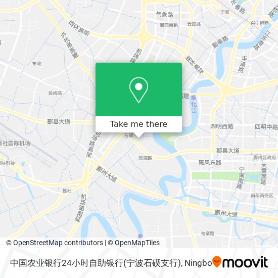 中国农业银行24小时自助银行(宁波石碶支行) map