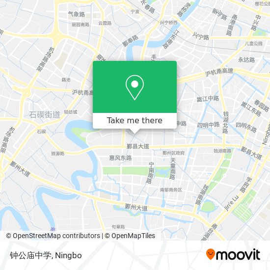 钟公庙中学 map