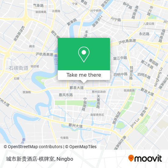 城市新贵酒店-棋牌室 map
