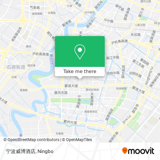宁波威博酒店 map