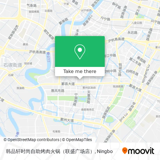 韩品轩时尚自助烤肉火锅（联盛广场店） map