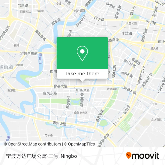宁波万达广场公寓-三号 map