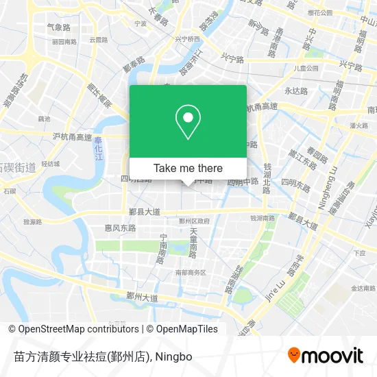 苗方清颜专业祛痘(鄞州店) map