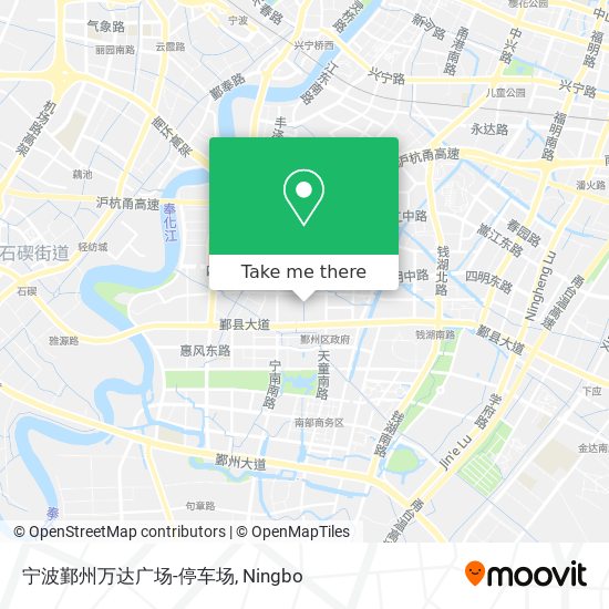 宁波鄞州万达广场-停车场 map