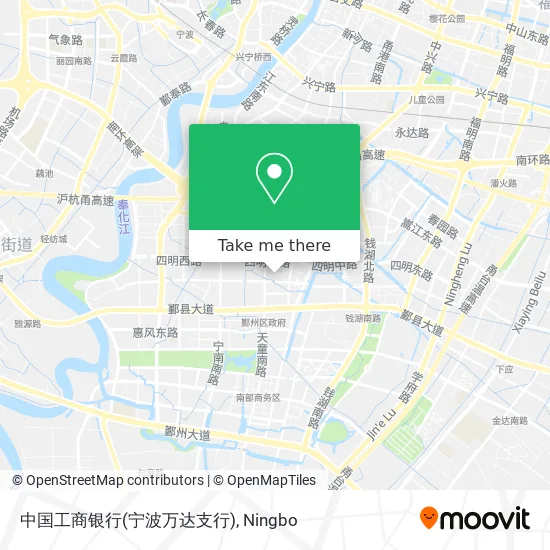 中国工商银行(宁波万达支行) map