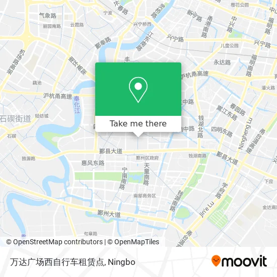 万达广场西自行车租赁点 map