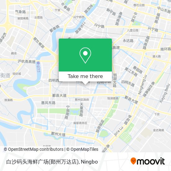 白沙码头海鲜广场(鄞州万达店) map