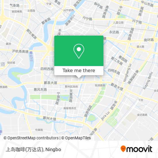 上岛咖啡(万达店) map