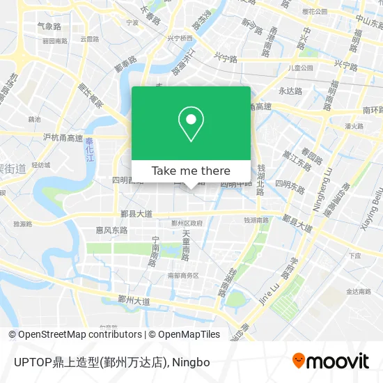 UPTOP鼎上造型(鄞州万达店) map