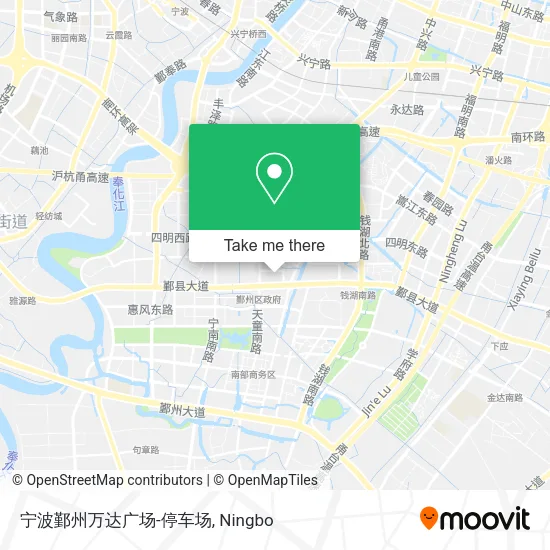 宁波鄞州万达广场-停车场 map