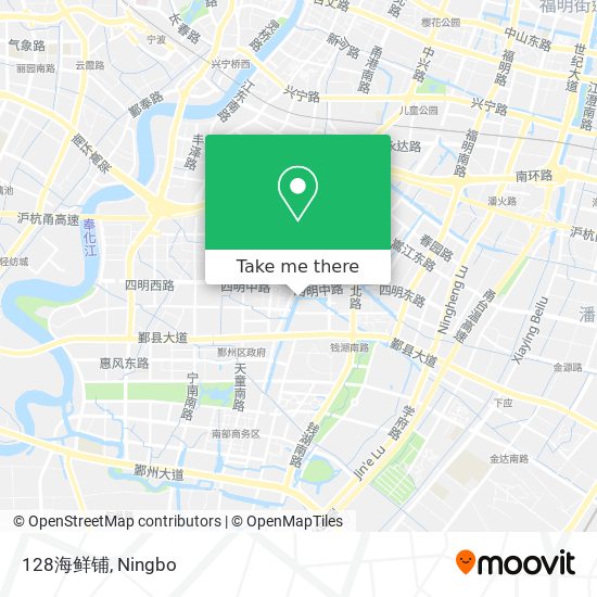 128海鲜铺 map