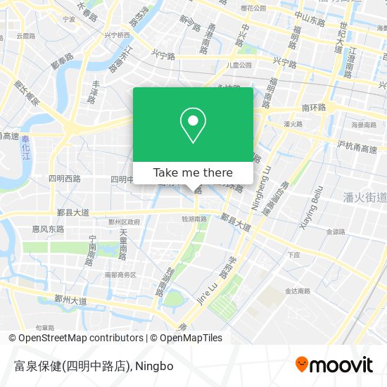 富泉保健(四明中路店) map