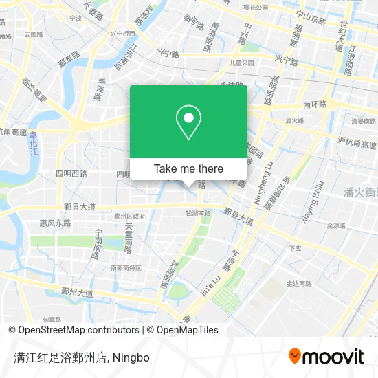 满江红足浴鄞州店 map