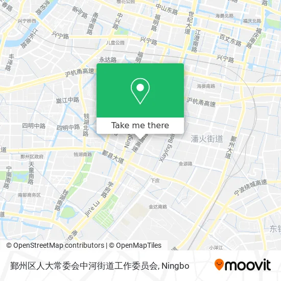 鄞州区人大常委会中河街道工作委员会 map