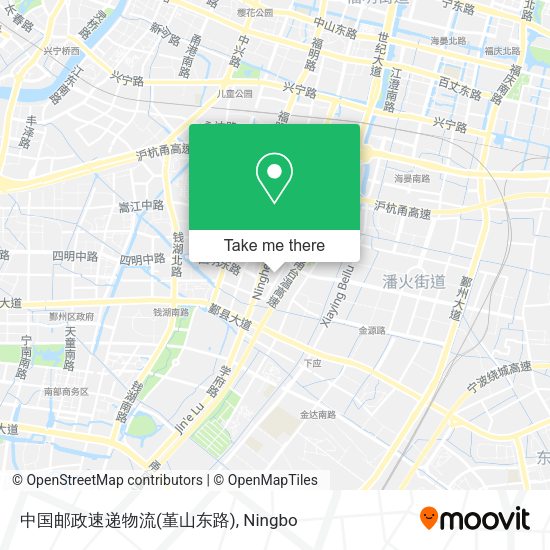 中国邮政速递物流(堇山东路) map
