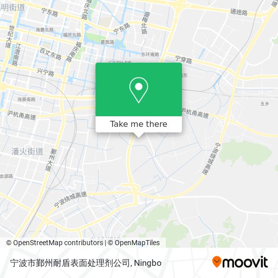 宁波市鄞州耐盾表面处理剂公司 map