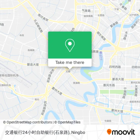 交通银行24小时自助银行(石泉路) map