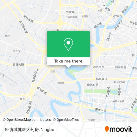 轻纺城健康大药房 map