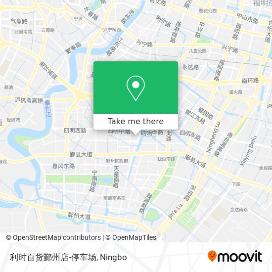 利时百货鄞州店-停车场 map
